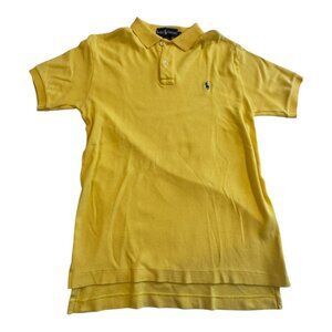 Vintage Ralph Lauren Yellow Polo Shirt Men’s Medium USA Made Classic Fit